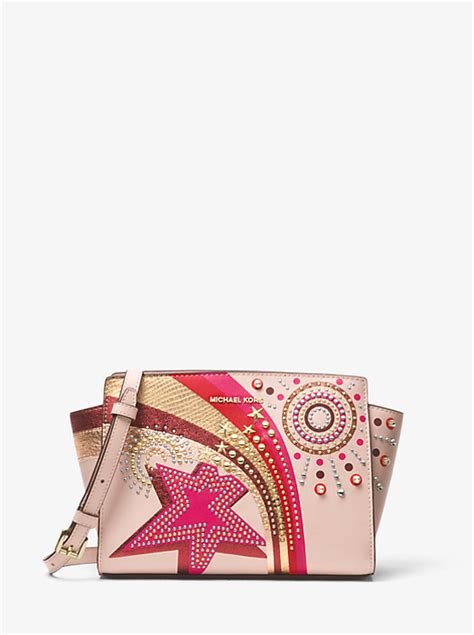 Selma Embellished Leather Crossbody Bag 